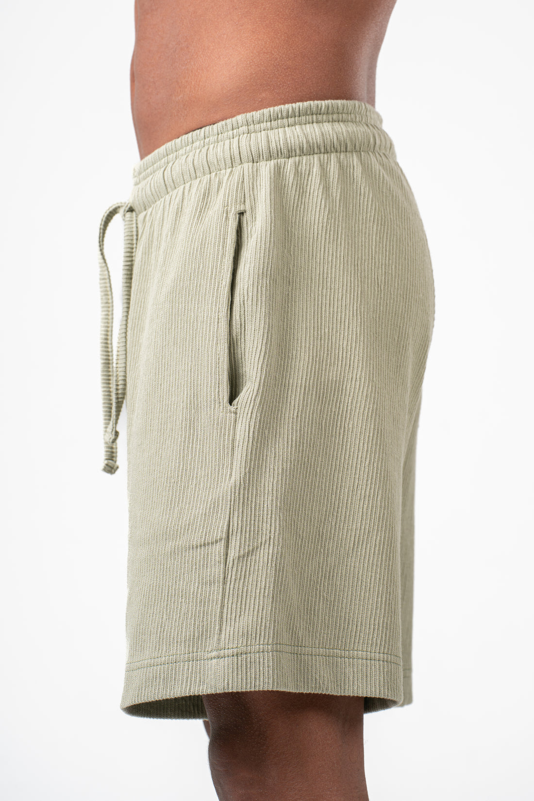 MINT GREEN RIDGED SHORT