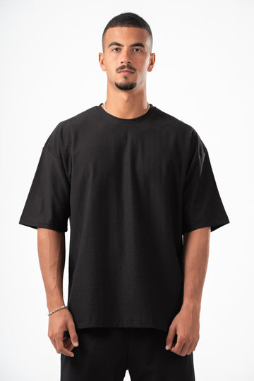 BLACK DUSTY BOX-TEE