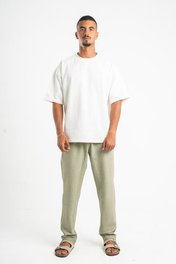 MINT GREEN WAFFLE WEAVE PANTS