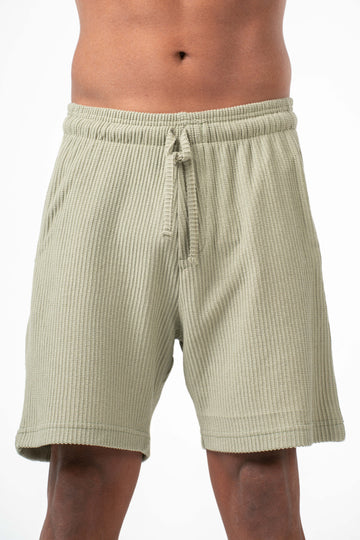 MINT GREEN MINIMAL RIBBED SHORT