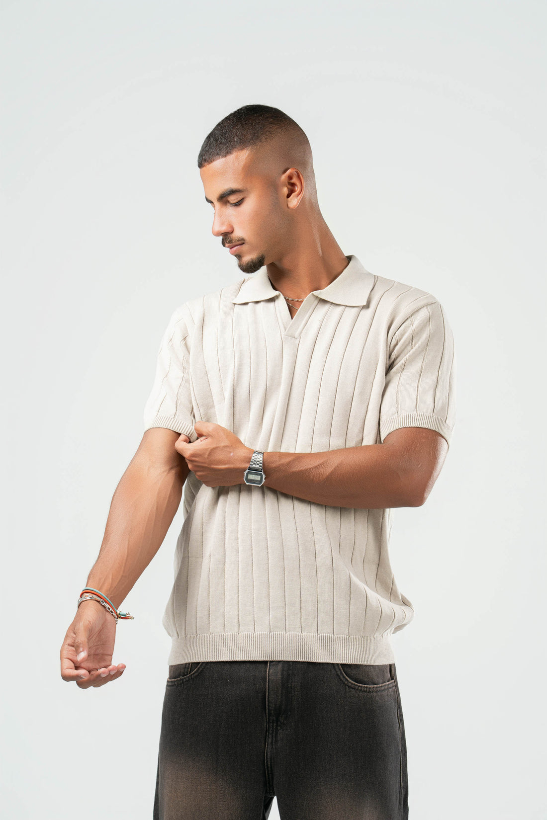 MINT GREEN EASY LINES KNIT POLO