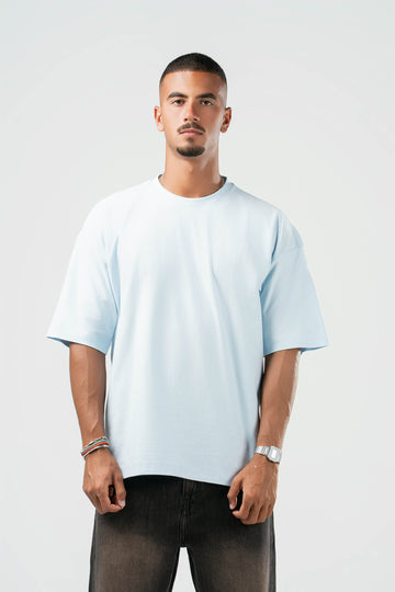 SKY BLUE DUSTY BOX-TEE
