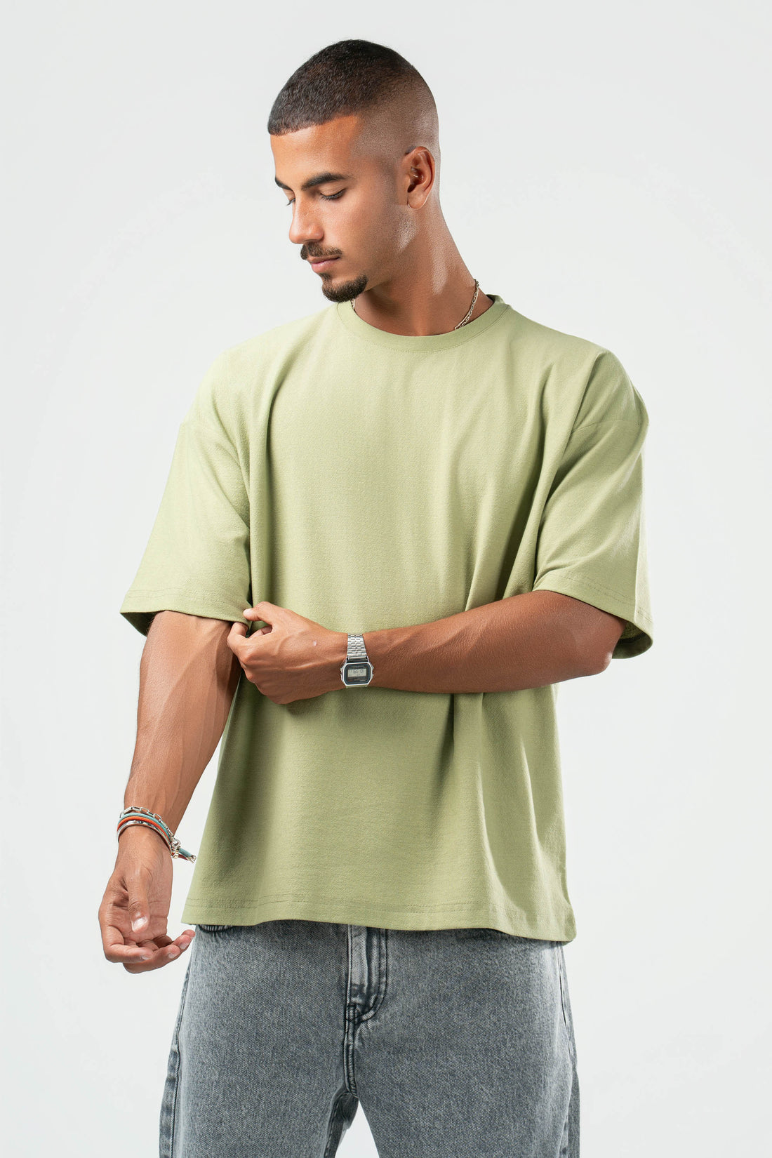 MINT GREEN DUSTY BOX-TEE