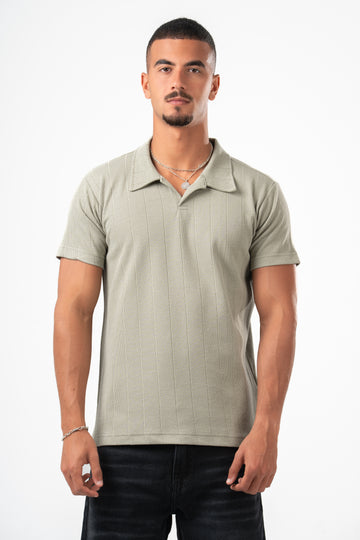 MINT GREEN LINE UP POLO TEE