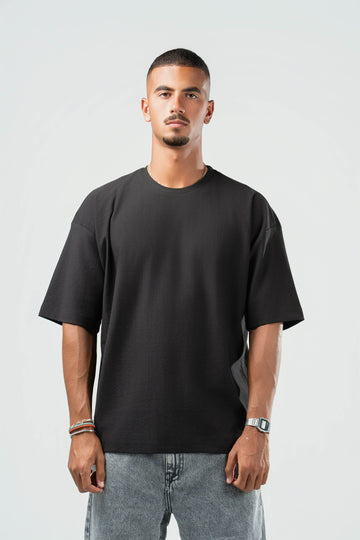 BLACK DUSTY BOX-TEE