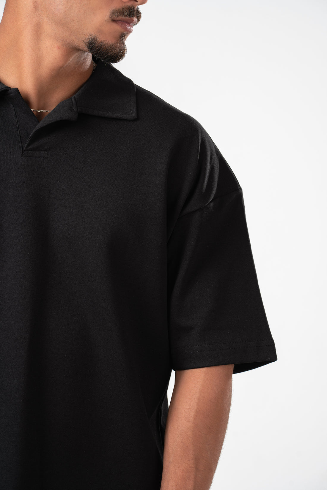 BLACK PLAIN POLO SHIRT