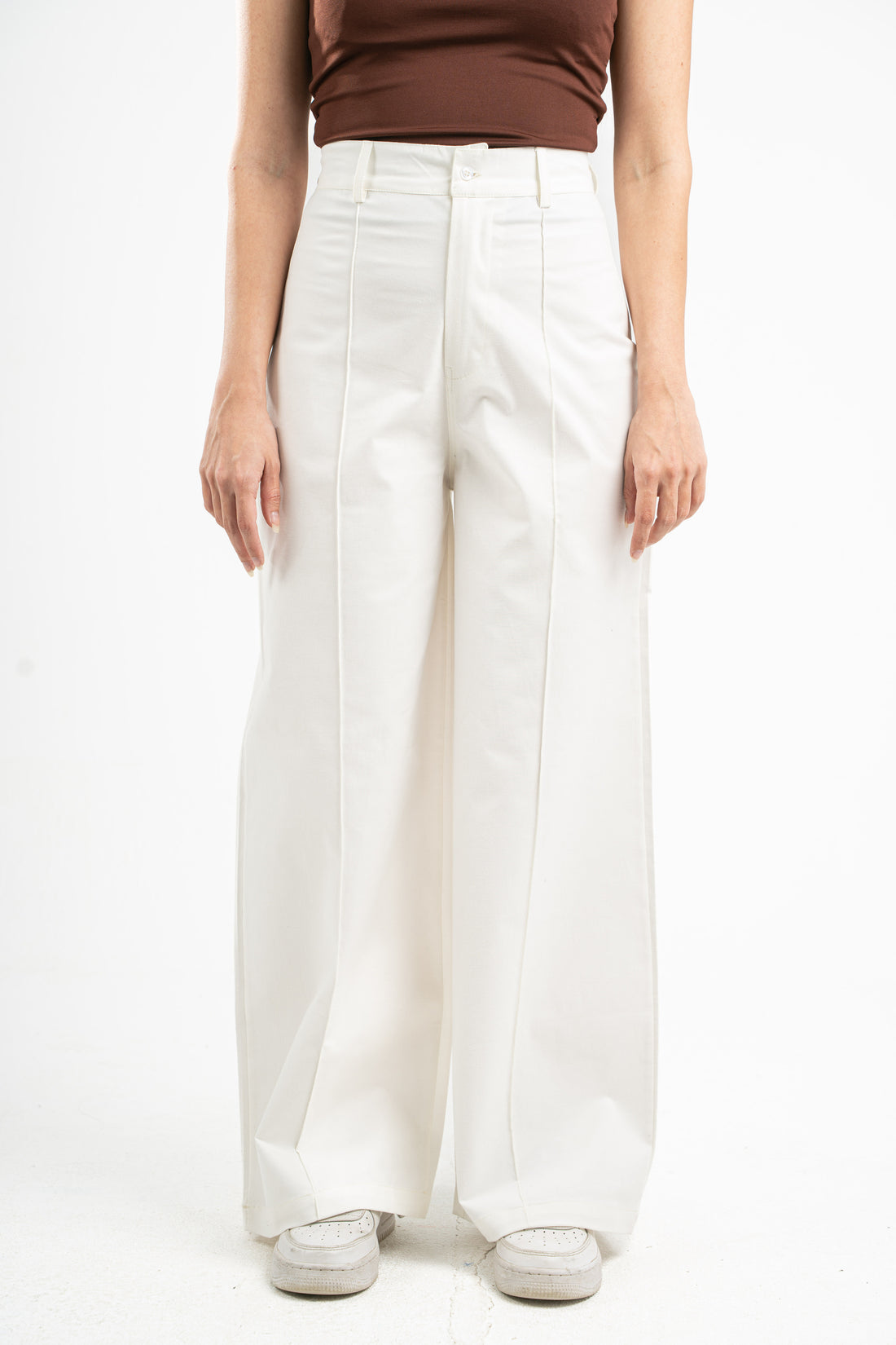 OFF-WHITE CLEAN CUT WIDE-LEG PANTS