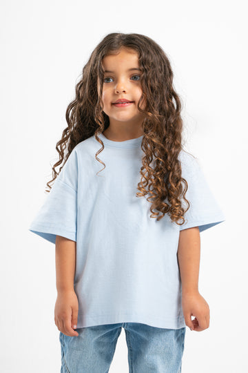 SKY BLUE LITTLE ONES DUSTY BOX-TEE