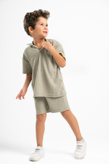 MINT GREEN LITTLE ONES MINIMAL RIBBED SHORT