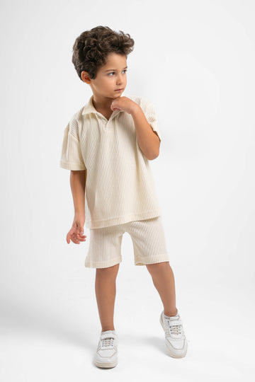 OFF-WHITE LITTLE ONES MINIMAL RIBBED SHORT