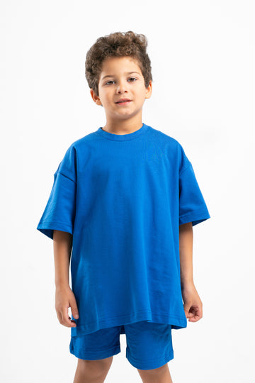 BLUE LITTLE ONES ORGANDY BOX-TEE