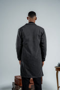 MEN GREY WOOL COAT