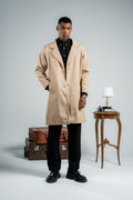 MEN BEIGE WOOL COAT