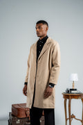 MEN BEIGE WOOL COAT