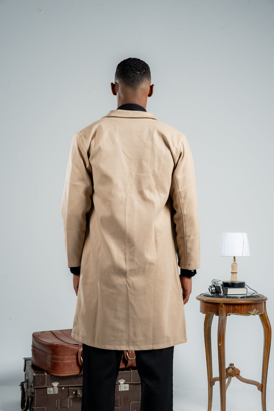 MEN BEIGE WOOL COAT