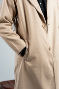 MEN BEIGE WOOL COAT
