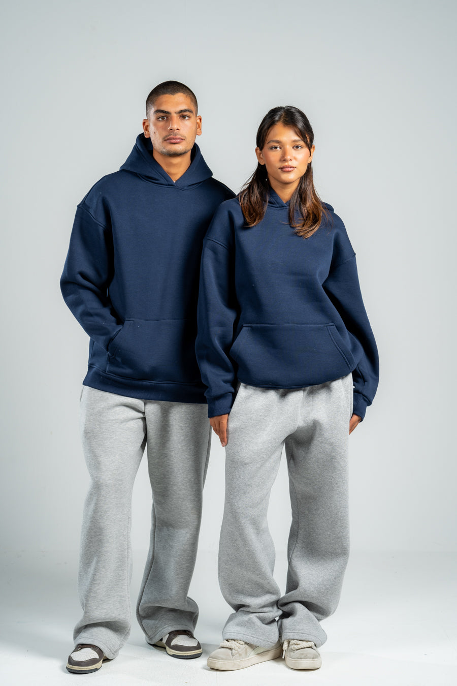 NAVY BLUE OVER-SIZED HOODIE