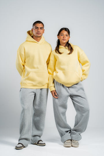 BUTTERMILK YELLOW OVER-SIZED HOODIE