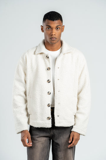 OFF WHITE TEDDY JACKET