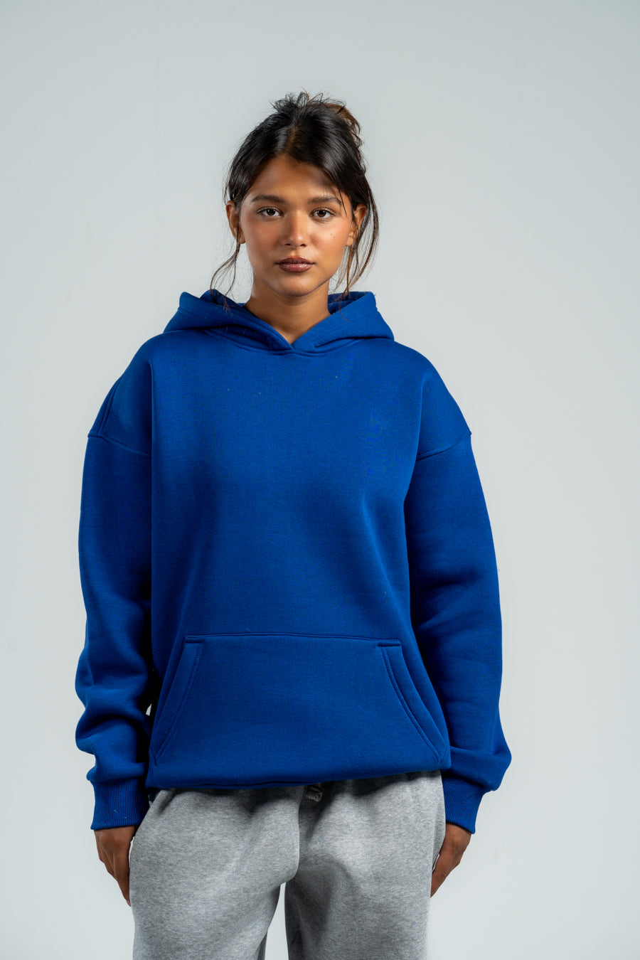 ELECTRIC BLUE OVER-SIZED HOODIE