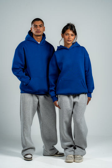 ELECTRIC BLUE OVER-SIZED HOODIE