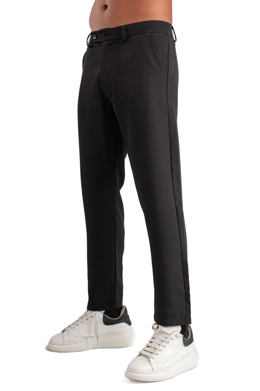 Pants Semi Formal Wear With Sneakers For Ladies BLACK SEMI-FORMAL PANT