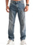 WASHED GREEN STRAIGHT LEG DENIM PANTS