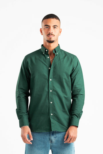 DARK GREEN OXFORD SHIRT