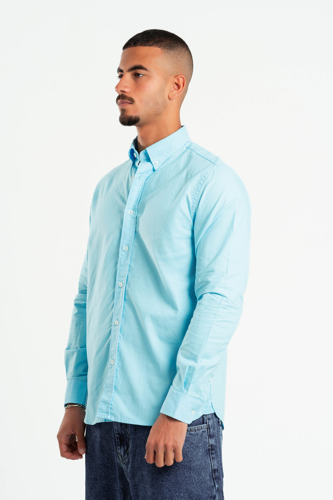 AQUA OXFORD SHIRT