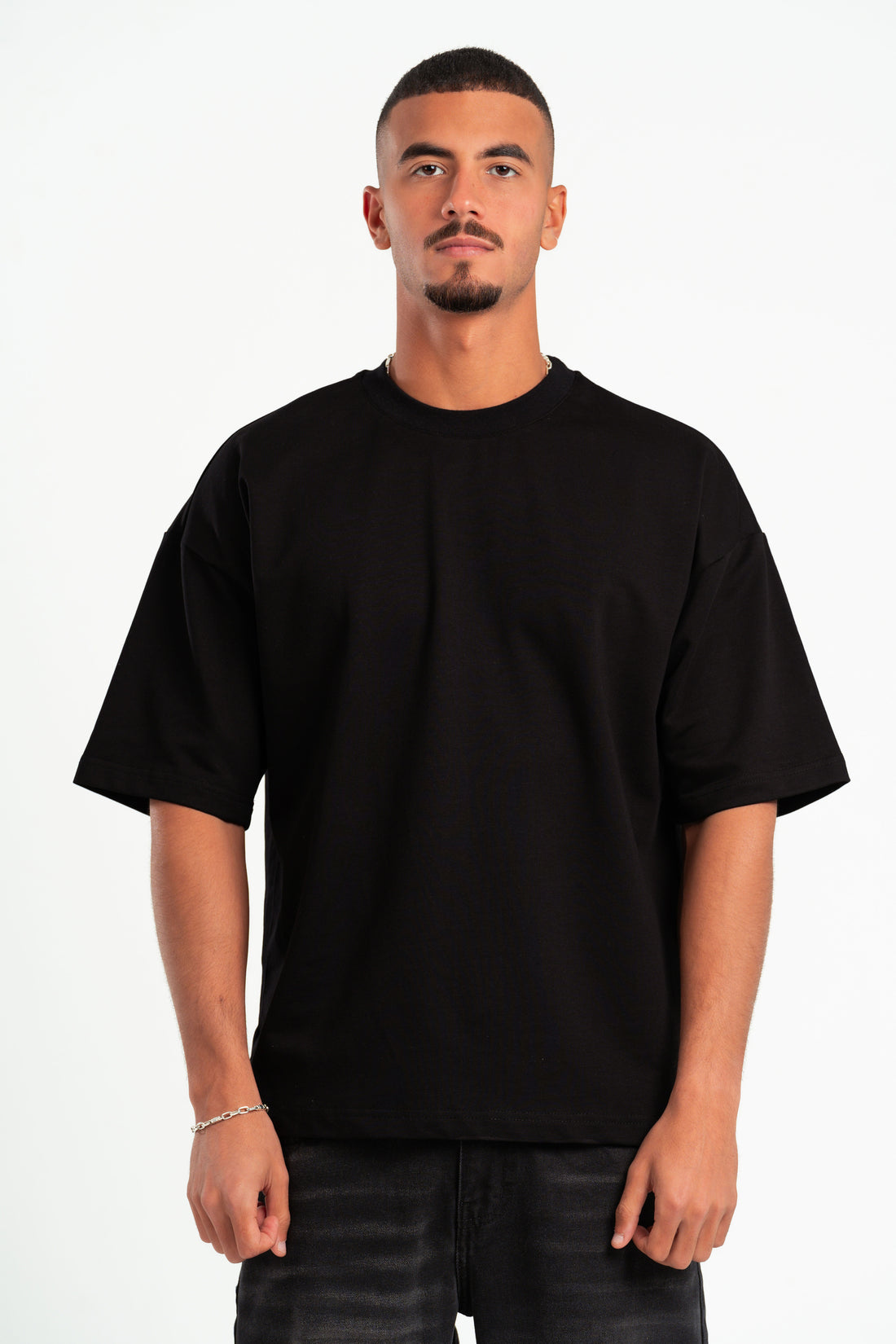 BLACK SUMMER MELTON BOX-TEE
