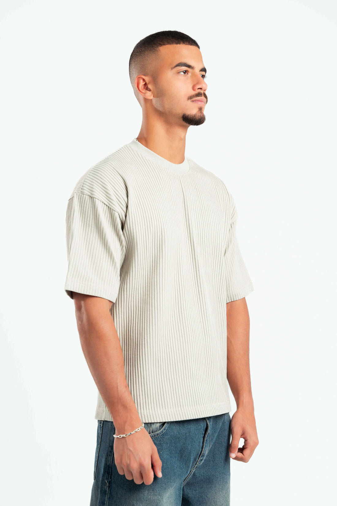 LIGHT MINT HEAVY RIBBED BOX-TEE