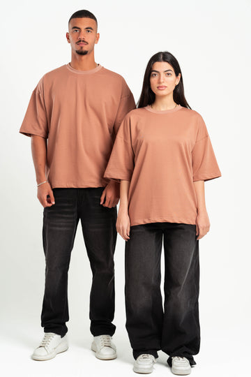 SALMON SUMMER MELTON BOX-TEE