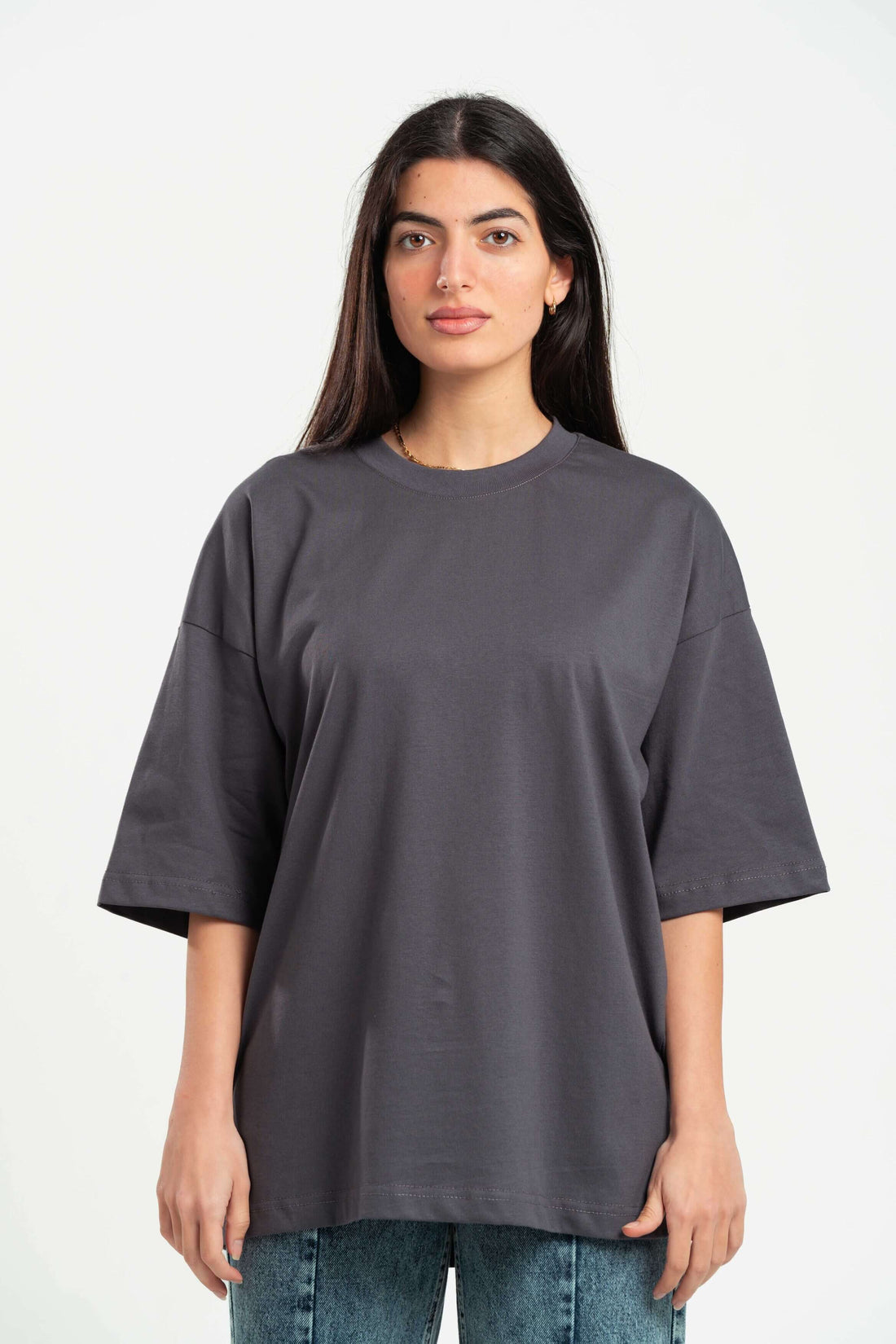 GREY HEAVY WEIGHT BOX-TEE