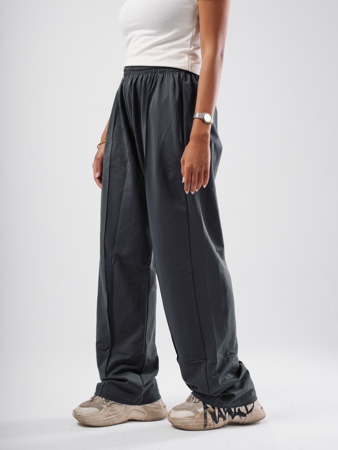 SUMMER MELTON LOOSE PANTS