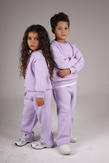 LAVENDER LITTLE ONES BOXY-FIT CREWNECK