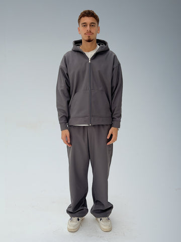 DARK GREY SOFT RELAXED FIT PANTS