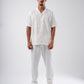 SHORT SLEEVE LINE-TEXTURED SHIRT