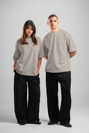 LIGHT GREY OVERSIZED T-SHIRT