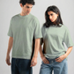 MINT GREEN SUMMER MELTON BOX-TEE