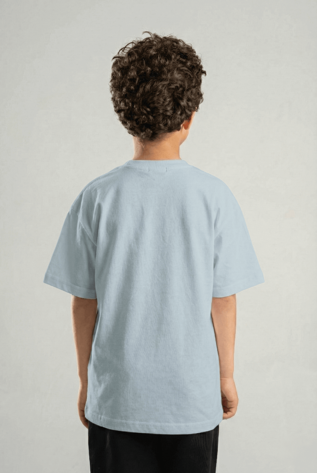 SKY-BLUE LITTLE ONES HEAVY WEIGHT OVERSIZED T-SHIRT