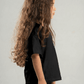 BLACK LITTLE ONES HEAVY WEIGHT OVERSIZED T-SHIRT