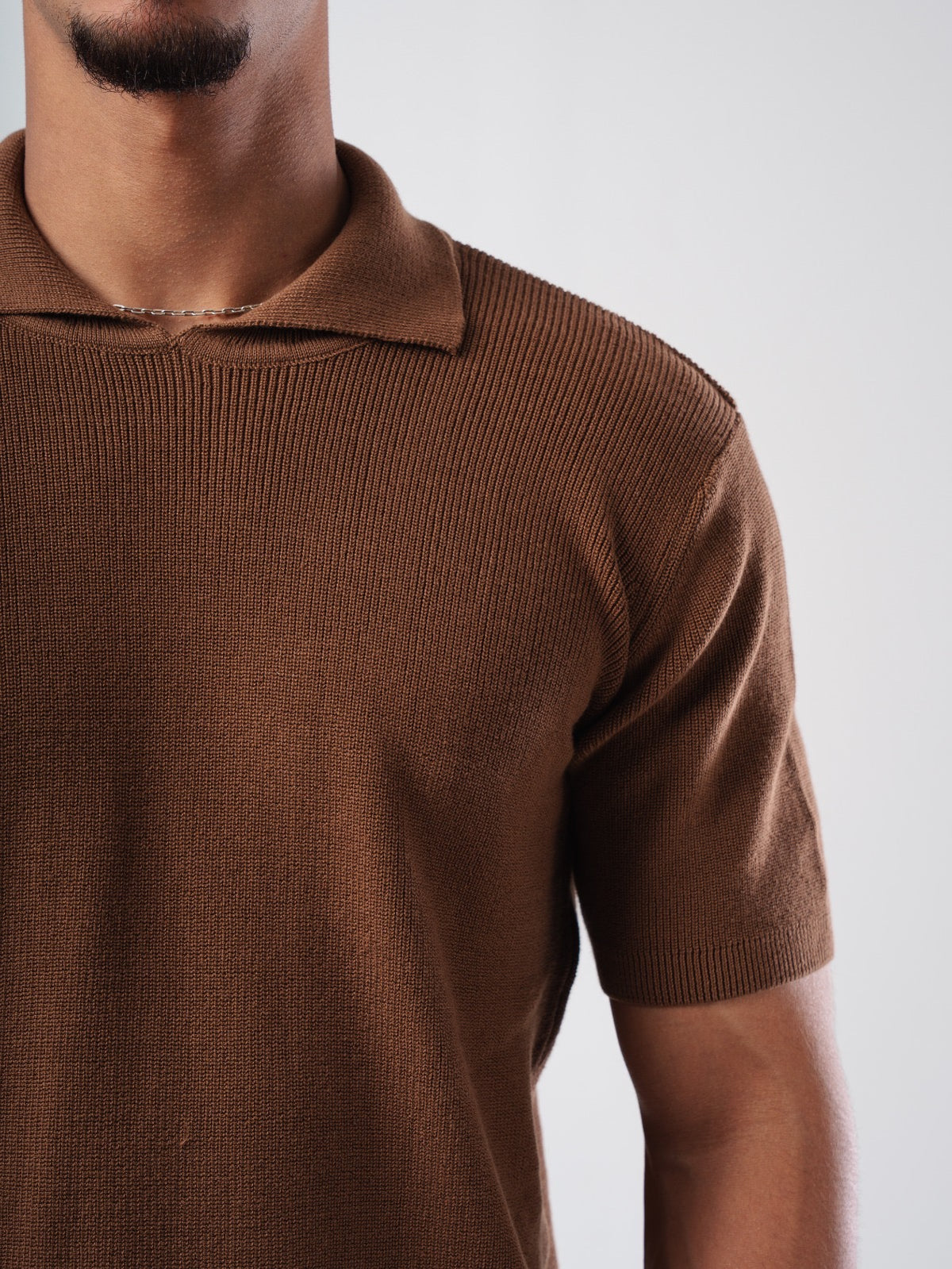 KNIT PLAIN POLO 023