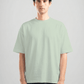 MINT GREEN SUMMER MELTON BOX-TEE
