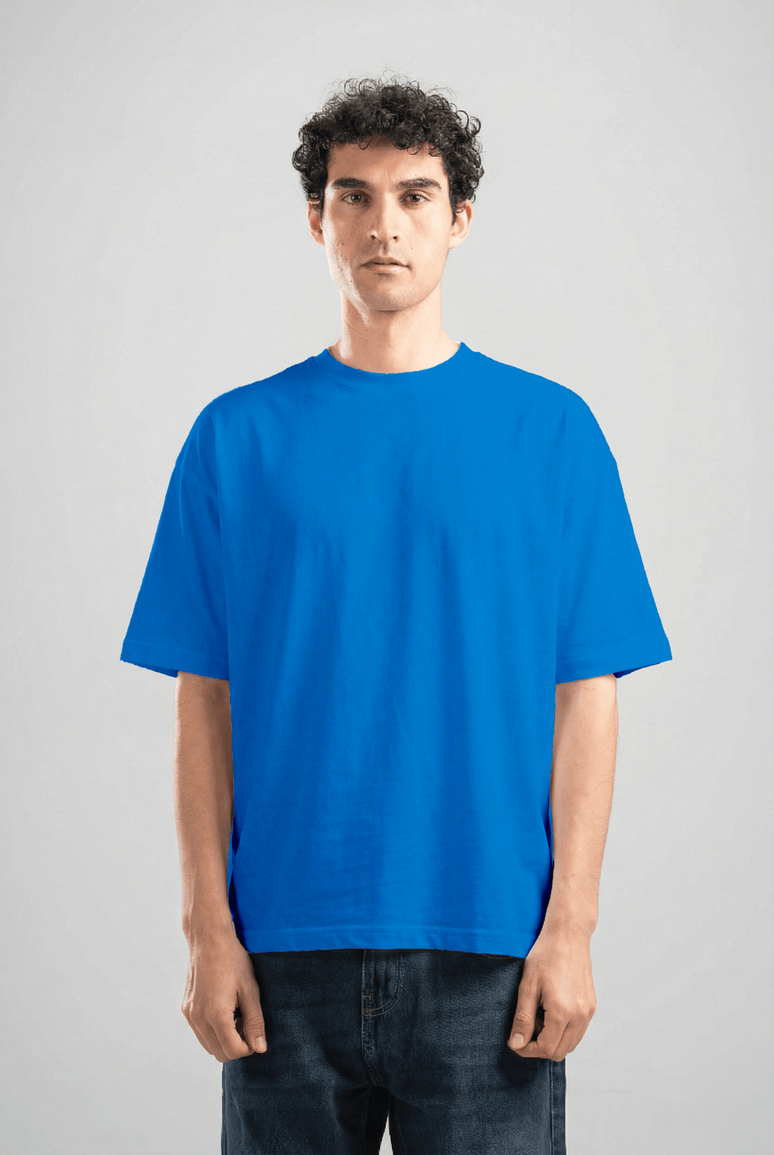 ELECTRIC BLUE SUMMER MELTON BOX-TEE
