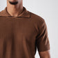 KNIT PLAIN POLO 023