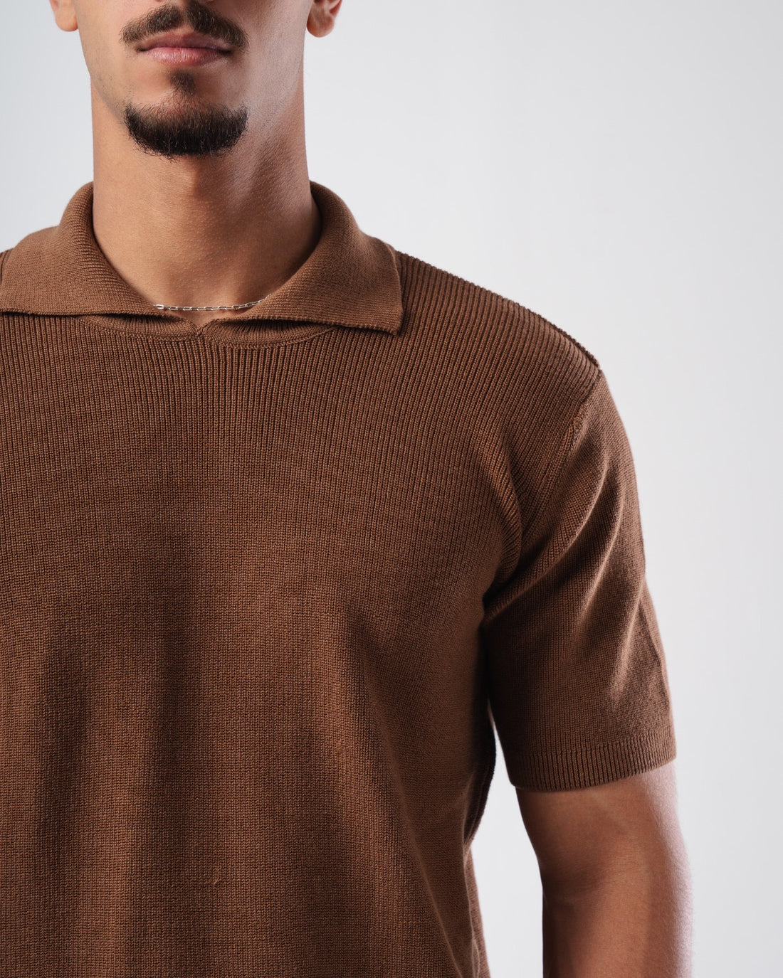 KNIT PLAIN POLO 023