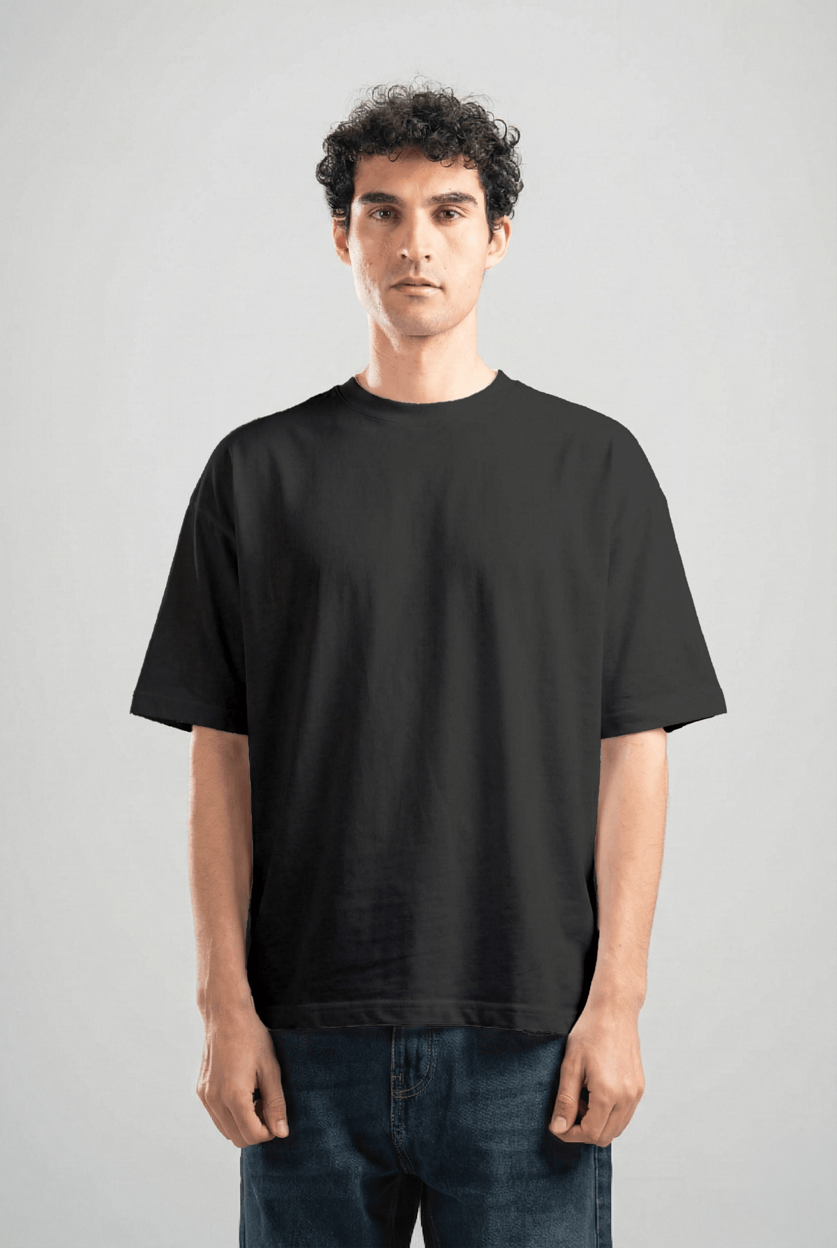 BLACK SUMMER MELTON BOX-TEE