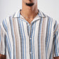 WAFFLE STRIPED MULTI-COLOR SHIRT