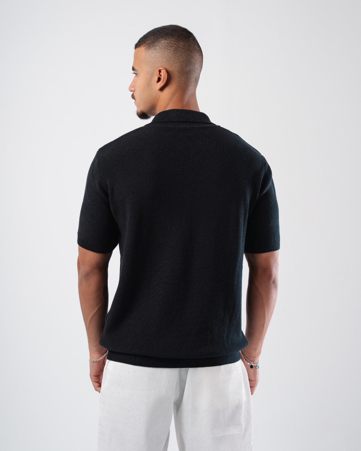 KNIT PLAIN POLO 023