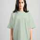 MINT GREEN SUMMER MELTON BOX-TEE